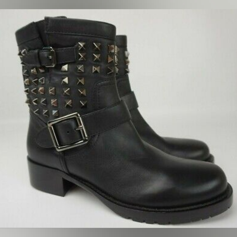 Valentino Garavani Rockstud Ankle Moto Boots - 38 - Fits US 7.5 - NWOT